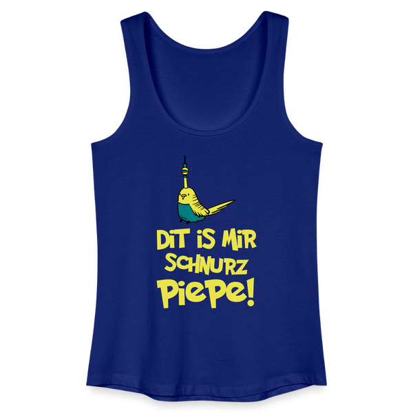 Schnurz Piepe mit Piep - Frauen Bio Tank Top - Königsblau