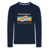 Friedrichshain Hippest Neighborhood - Kinder Langarmshirt - Navy