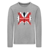 Mierendorffplatz - Kinder Langarmshirt - Grau meliert