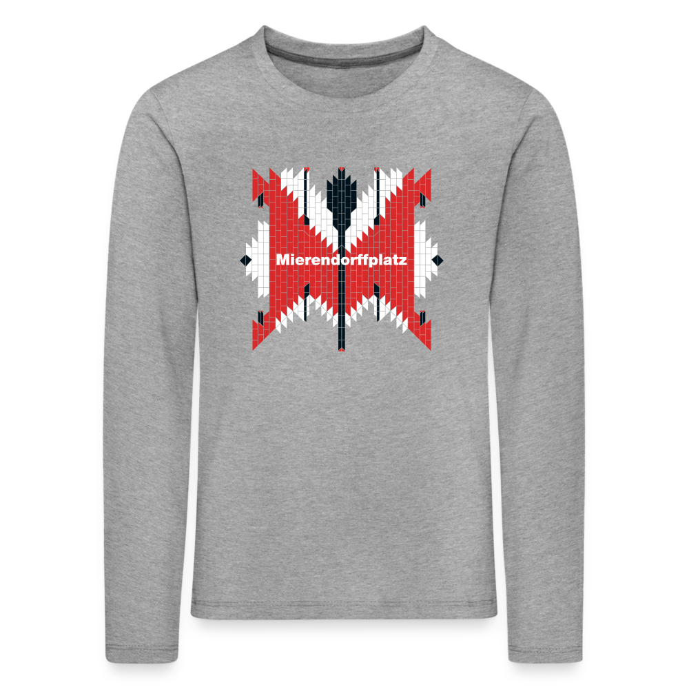 Mierendorffplatz - Kinder Langarmshirt - Grau meliert