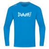 Schnuppe! - Männer Sport Langamshirt - Saphirblau