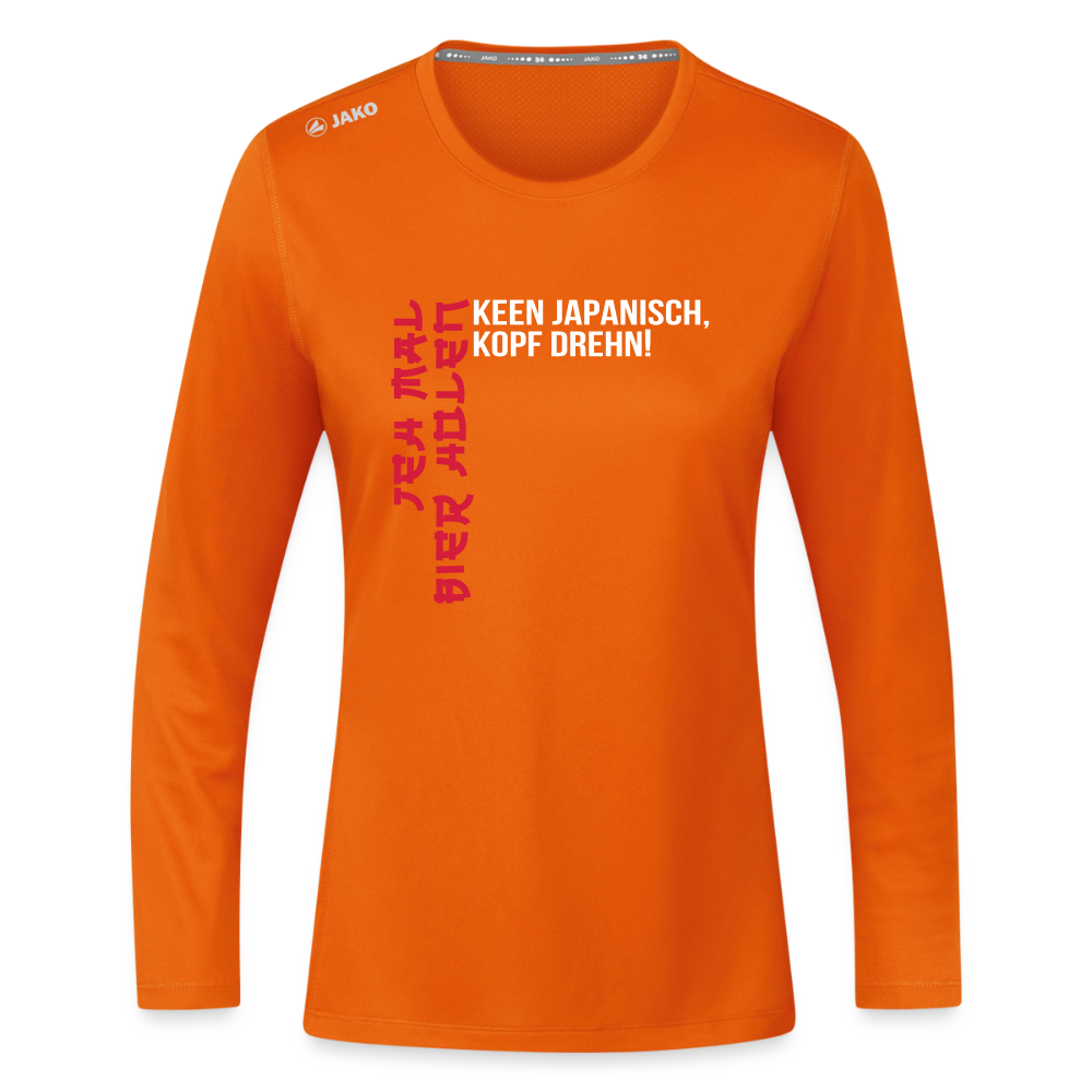 Jeh mal Bier holen! - Frauen Sport Langarmshirt - Neonorange