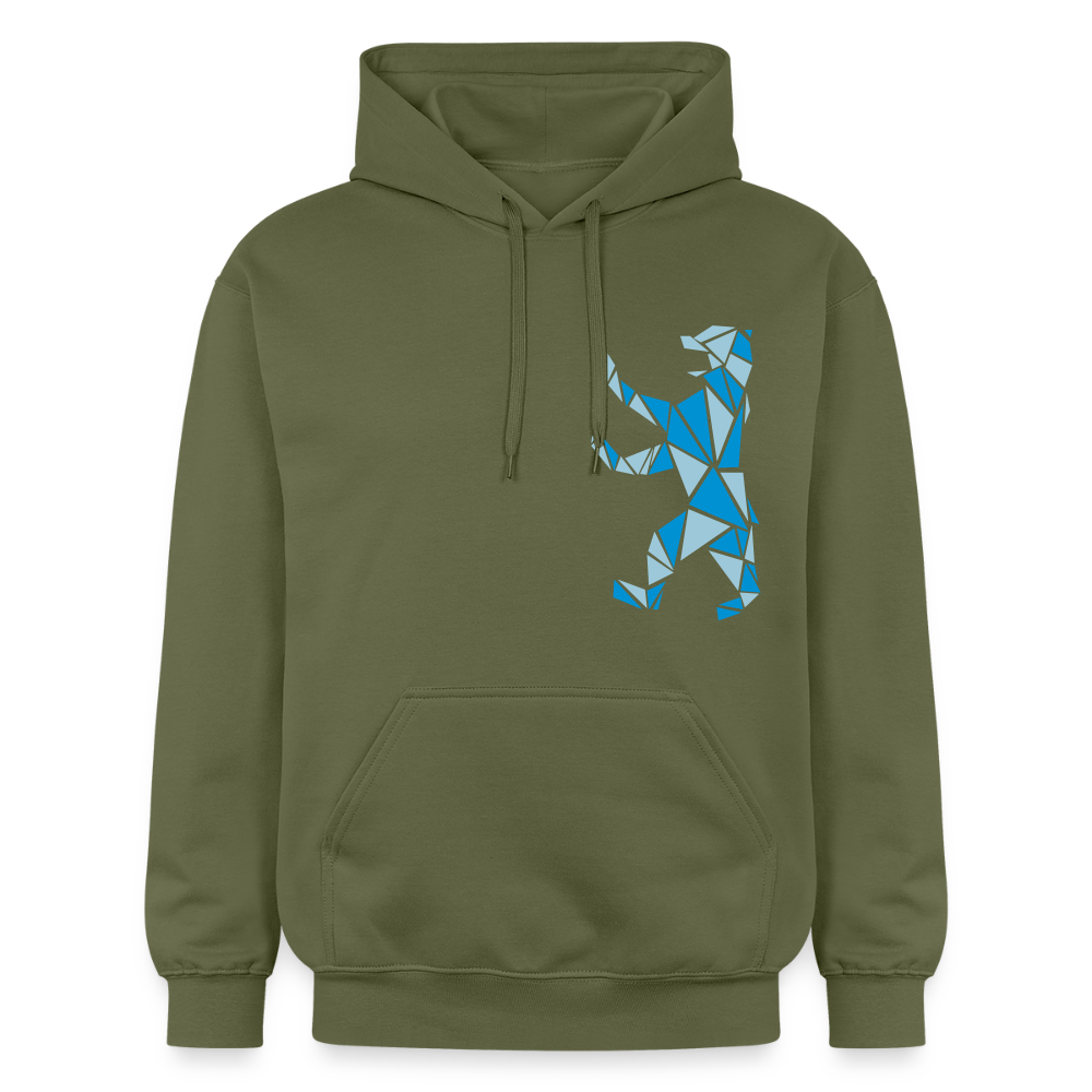 Berliner Bär Geometrie - Hoodie - Militärgrün