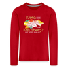 Kreta oder Kreuzberg - Kinder Langarmshirt - Rot