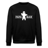 Papa Bär - Unisex Bio Sweatshirt - Schwarz