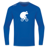 Fahrradbär - Männer Sport Langamshirt - Royalblau