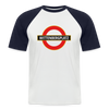 Wittenbergplatz - Männer Baseball T-Shirt - Weiß/Navy