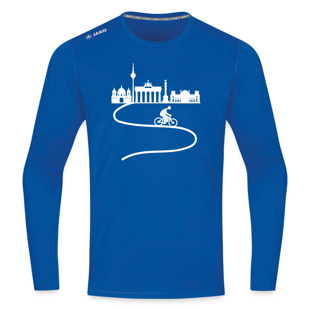 Aus der Stadt - Männer Sport Langamshirt - Royalblau