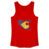 U-Bahn in Linien - Frauen Bio Tank Top - Rot