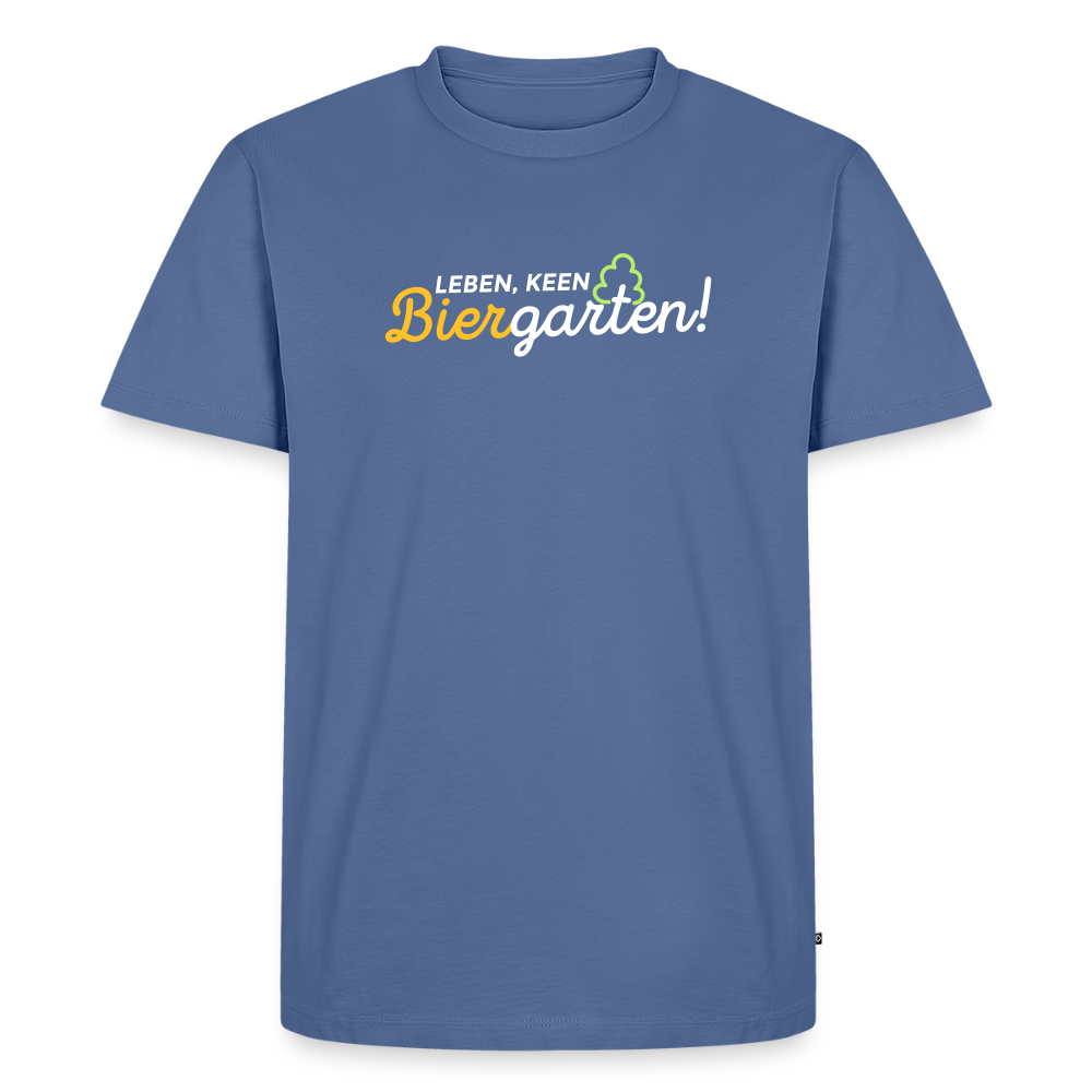 Leben, keen Biergarten! - Männer Premium T-Shirt - Taubenblau