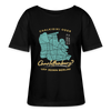 Chalkidiki oder Charlottenburg - Relaxed Rundhals Frauen Bio-T-Shirt - Schwarz