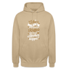 Dit Leben is zu kurz für schlechten Kaffee und olle Meckerköppe! - Unisex Hoodie - Beige