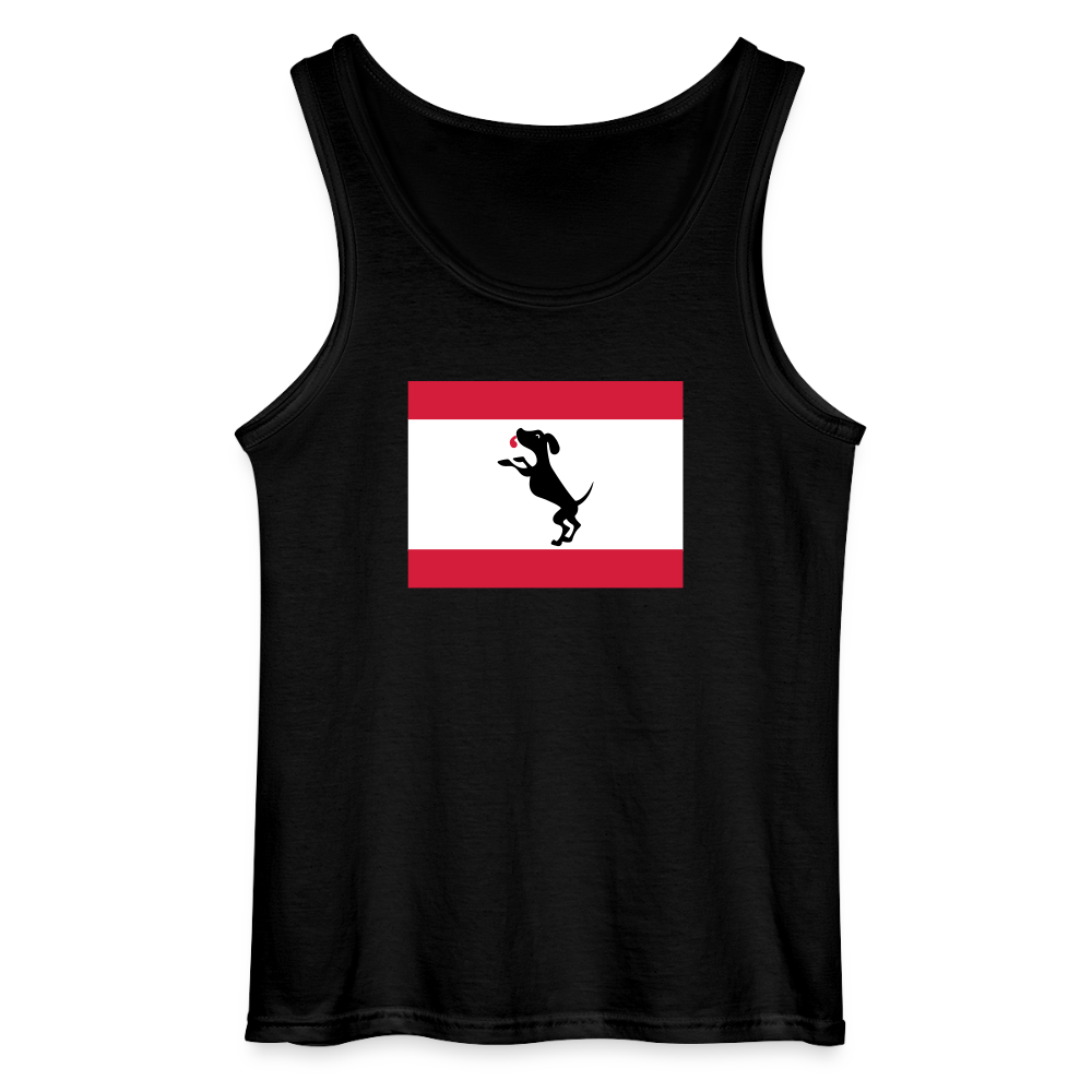Berliner Flagge mit Hund - Männer Tank Top - Schwarz