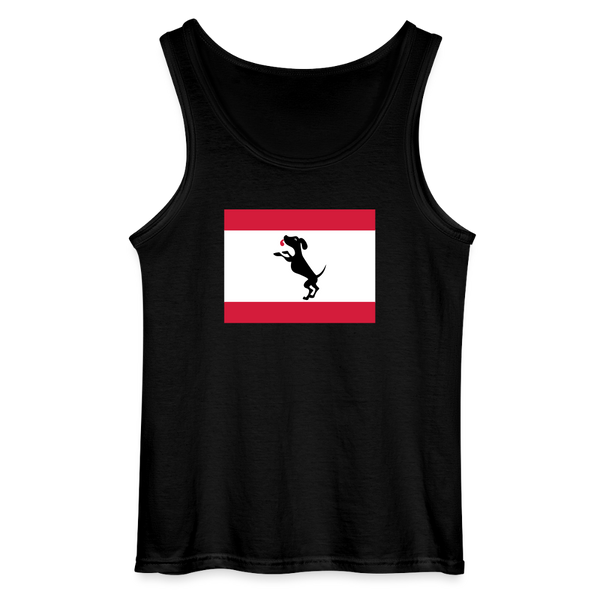 Berliner Flagge mit Hund - Männer Tank Top - Schwarz