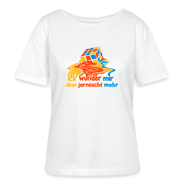 Ick Wunder Mir - Relaxed Rundhals Frauen Bio-T-Shirt - Weiß