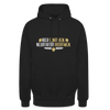 Bier einatmen, Negativität ausatmen. - Unisex Hoodie - Schwarz