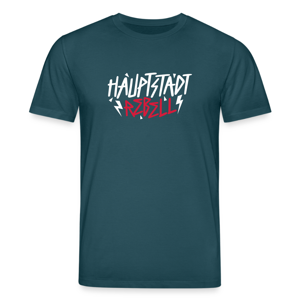 Haupstadt Rebell - Unisex Bio T-Shirt - Dunkles Petrol