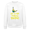 Schnurz Piepe mit Piep - Unisex Bio Sweatshirt - Weiß
