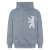 Berliner Bär im Netz - weiß - Hoodie - Blau