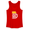 Ick kieke, staune, wunda mir, wie'n kühles Bier jefällt mir hier - Frauen Bio Tank Top - Rot