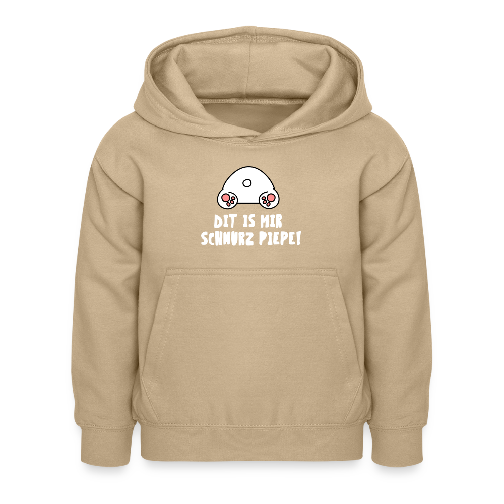 Dit is mir Schnurz Piepe - Kinder Hoodie - Sand