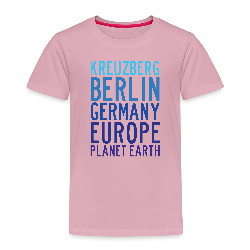 Kreuzberg - Planet Earth - Kinder Premium T-Shirt - Hellrosa