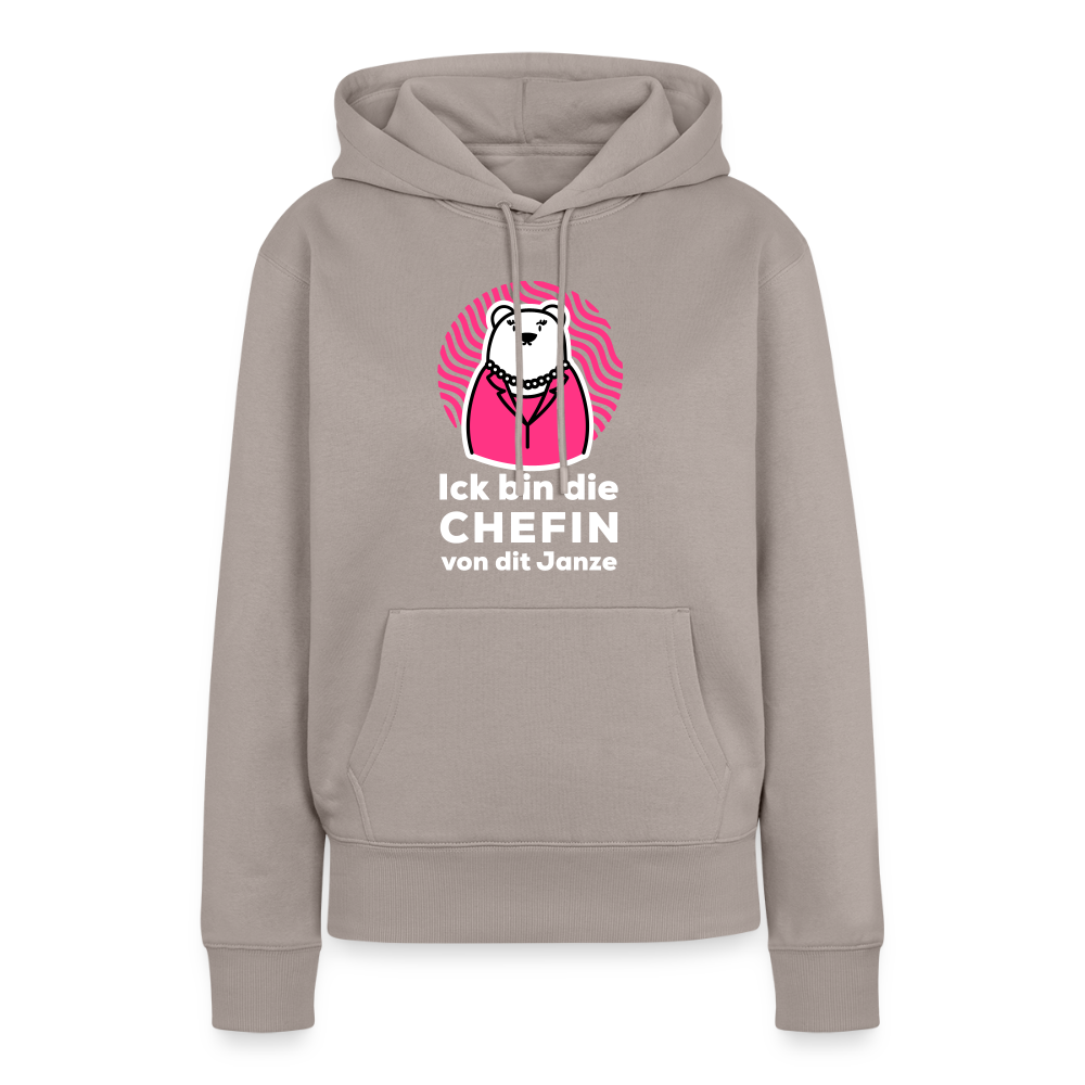 Chefin - Frauen Premium Hoodie - Taupe