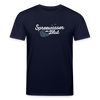 Spreewasser im Blut - Unisex Bio T-Shirt - Navy