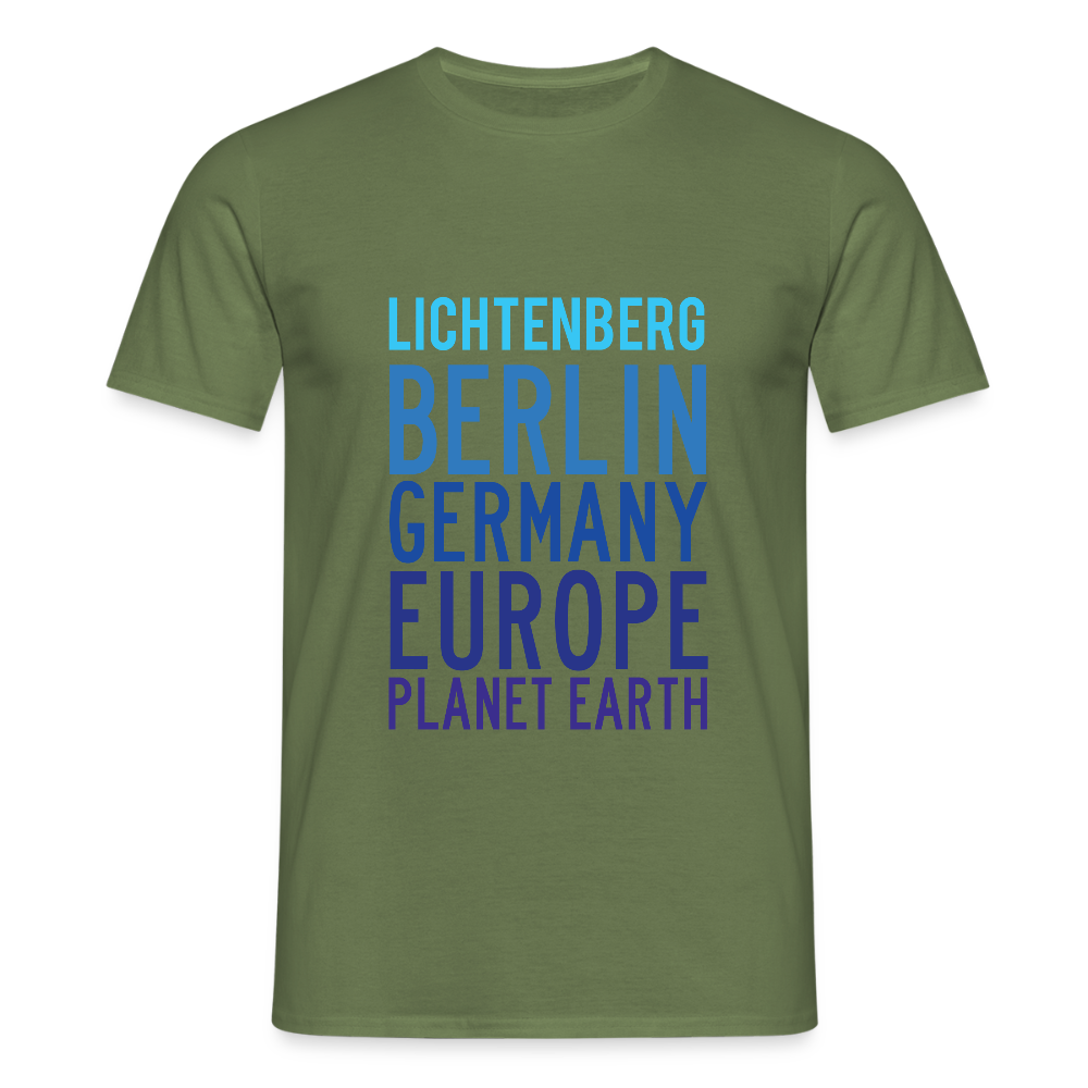 Lichtenberg Planet Earth - Männer Premium T-Shirt - Militärgrün