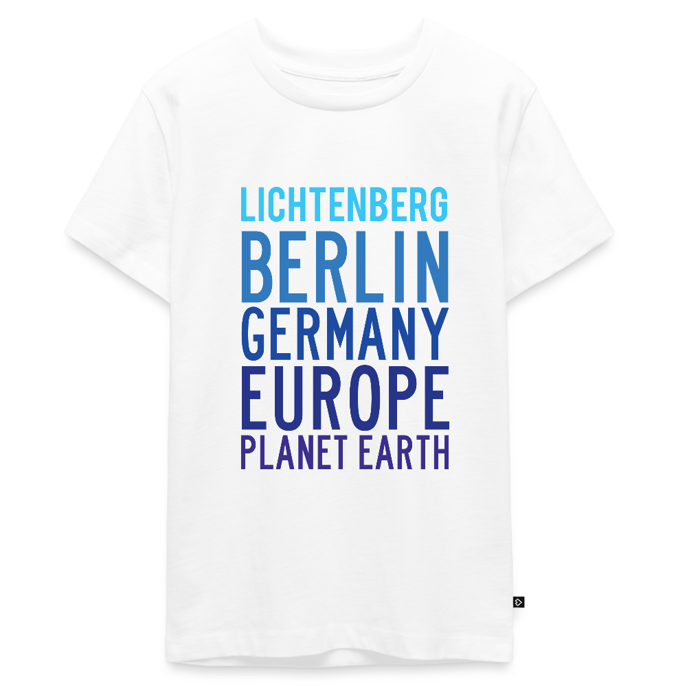 Lichtenberg Planet Earth - Teenager Premium T-Shirt - Weiß