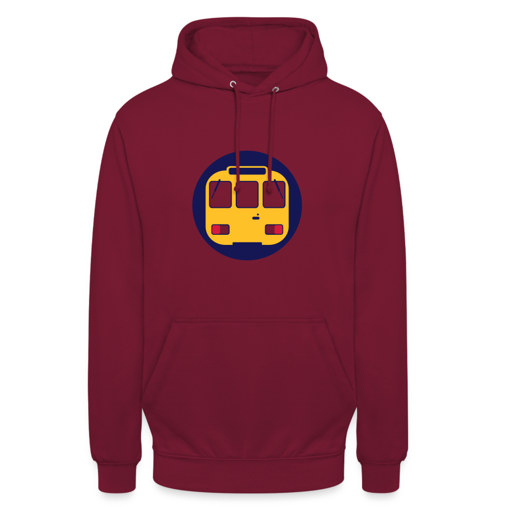 U-Bahntunnel - Unisex Hoodie - Bordeaux