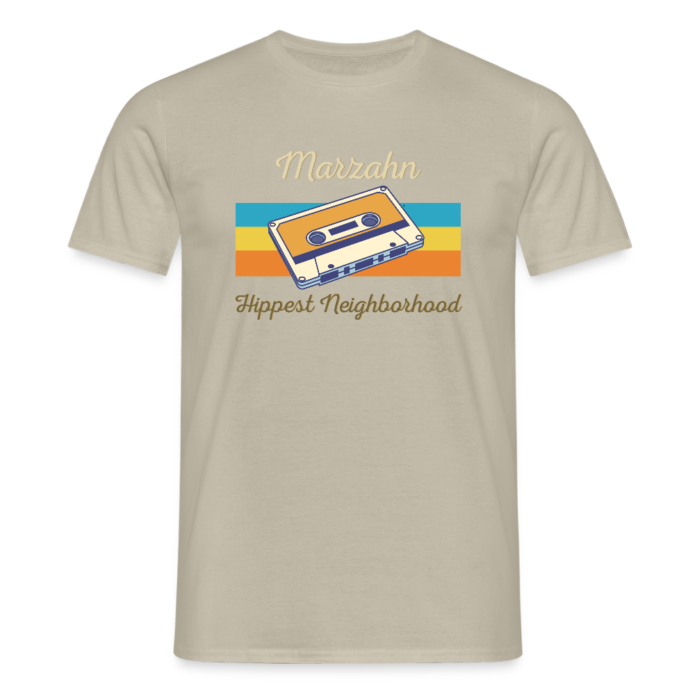 Marzahn Hippest Neighborhood - Männer Premium T-Shirt - Sandbeige
