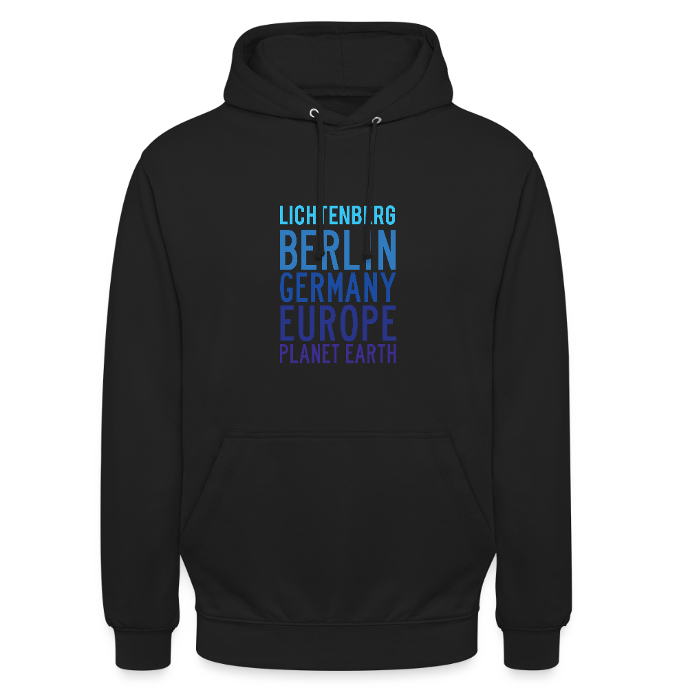 Lichtenberg Planet Earth - Unisex Hoodie - Schwarz