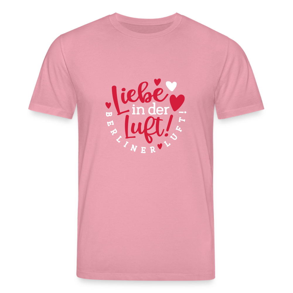 Liebe in der Luft! Berliner Luft! - Unisex Bio T-Shirt - Lila Traum