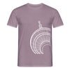 Der Turm von unten - weiß - Männer Premium T-Shirt - Lilagrau