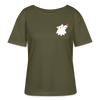 Schnauze Bär - Relaxed Rundhals Frauen Bio-T-Shirt - Khaki