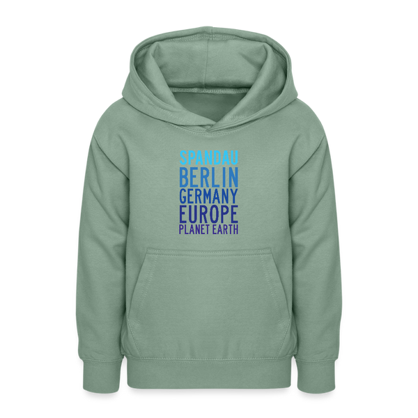 Spandau Planet Earth - Teenager Hoodie - Graugrün