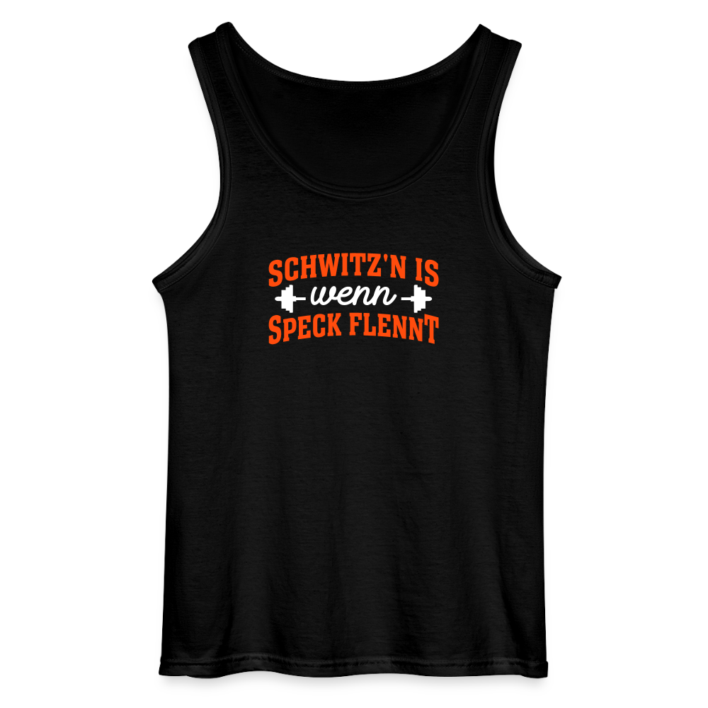 Schwitz'n is wenn Speck flennt - Männer Tank Top - Schwarz