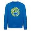 Wennde lachst, mach ick mit! - Unisex Bio Sweatshirt - Königsblau
