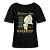 Malediven oder Marzahn - Relaxed Rundhals Frauen Bio-T-Shirt - Schwarz
