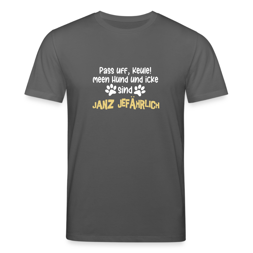 Janz Jefährlich - Unisex Bio T-Shirt - Anthrazit
