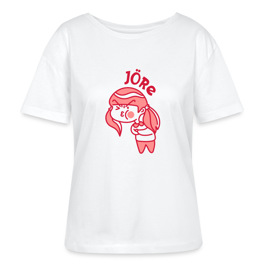 Jöre - Relaxed Rundhals Frauen Bio-T-Shirt - Weiß