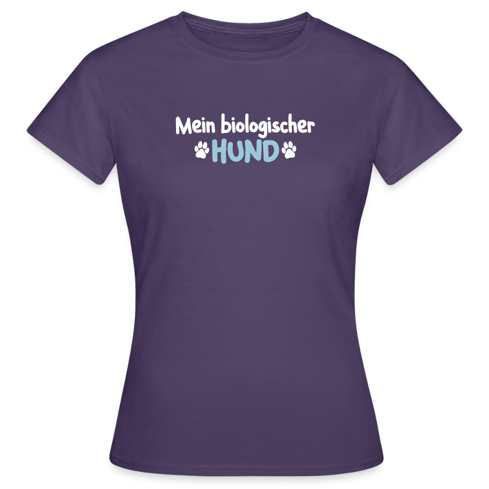 Mein biologischer Hund. - Frauen Premium T-Shirt - Dunkellila