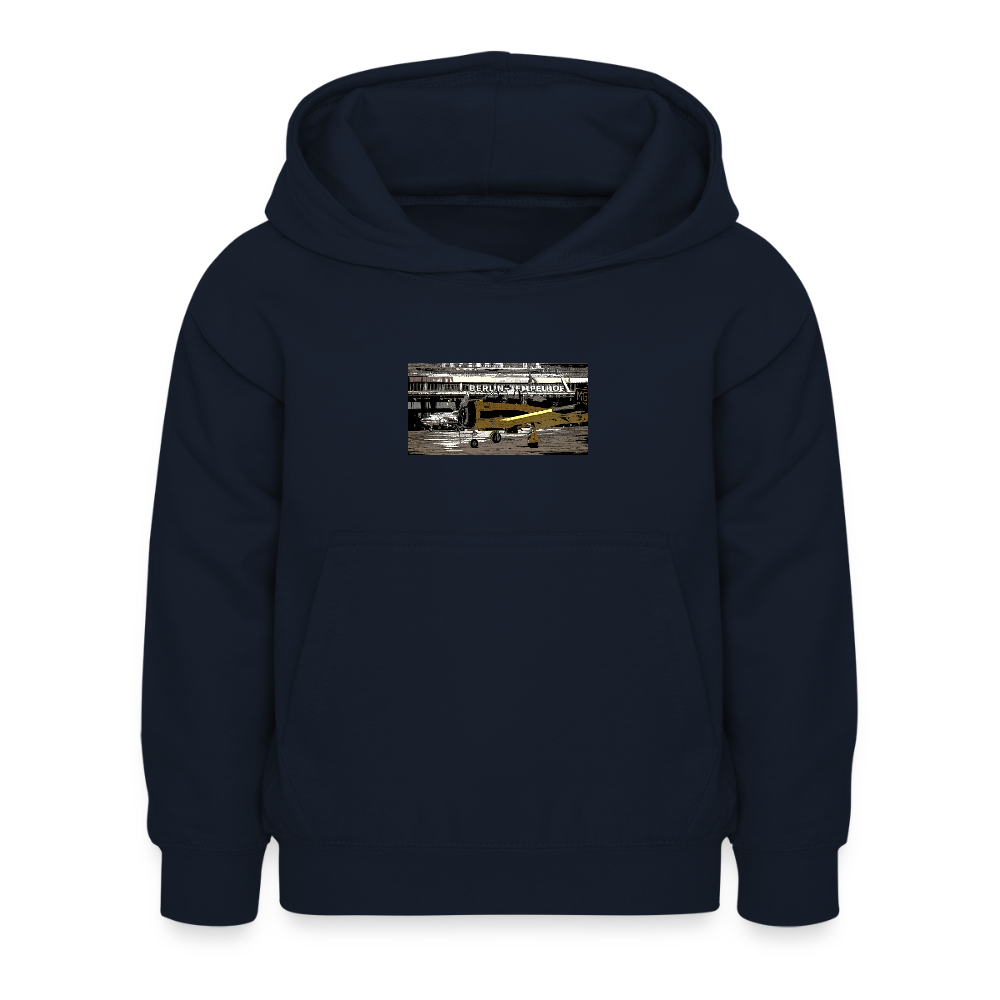 Tempelhof Flugzeug - Kinder Hoodie - Navy