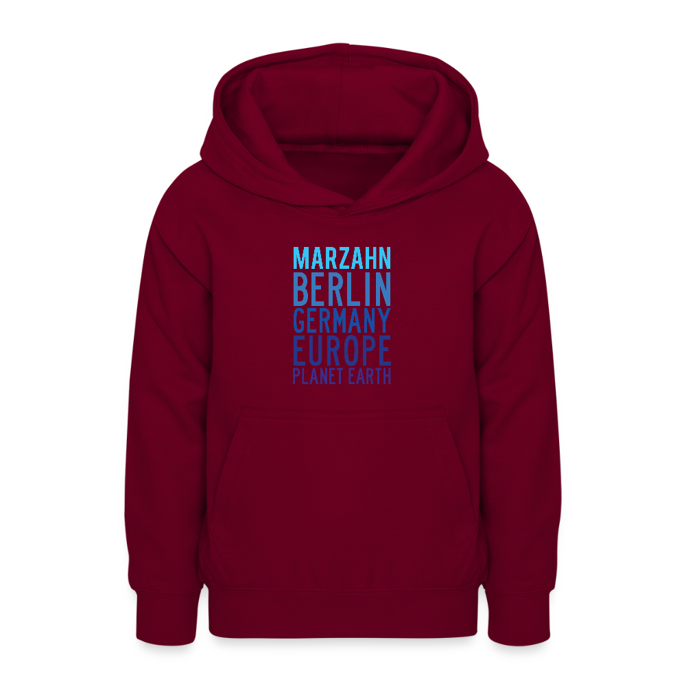 Marzahn Planet Earth - Teenager Hoodie - Bordeaux