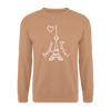 Eiffelturm in Berlin Bonjour - Unisex Pullover - Mocca