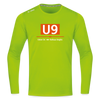 U9 - Männer Sport Langamshirt - Neongrün