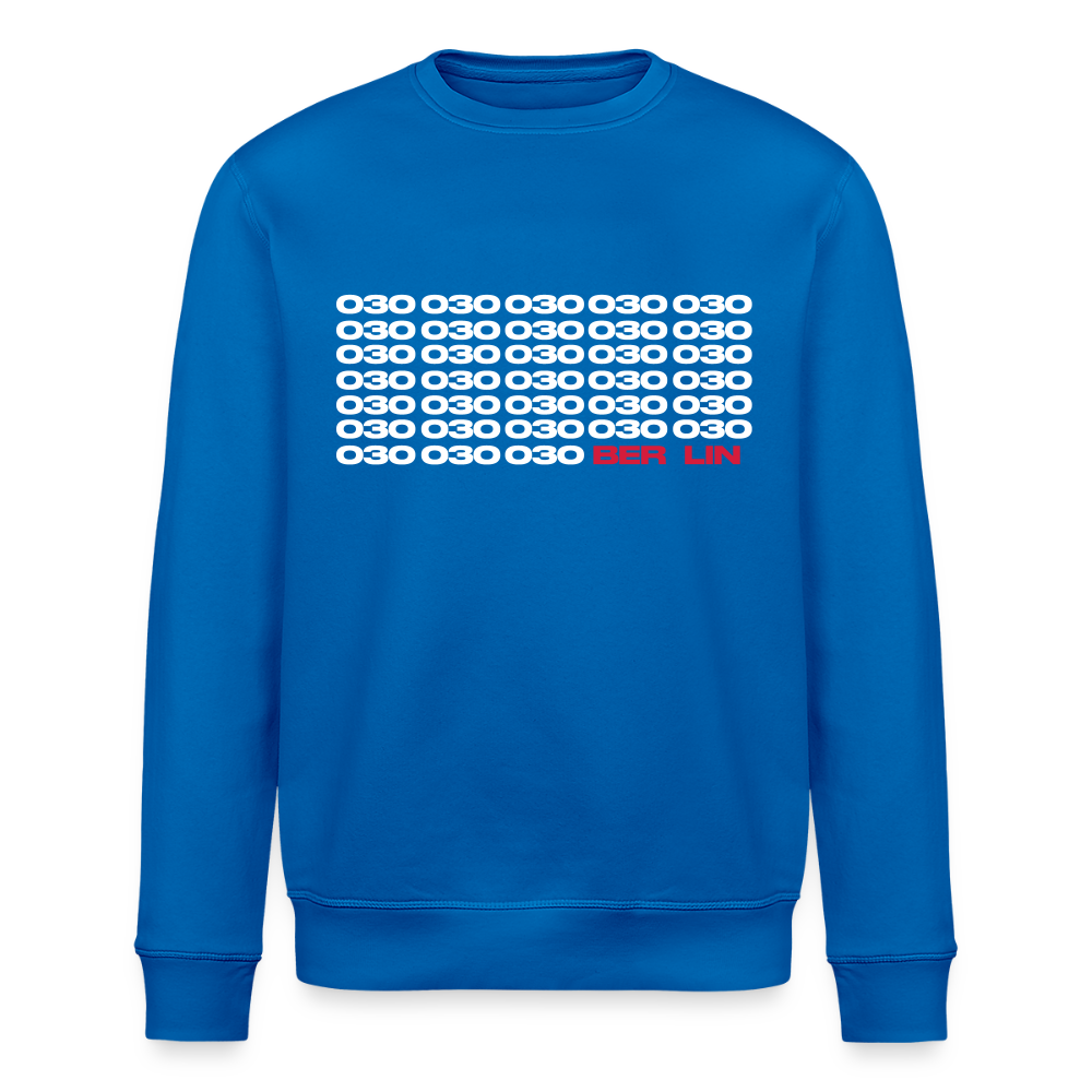 030 Berlin - Unisex Bio Sweatshirt - Königsblau
