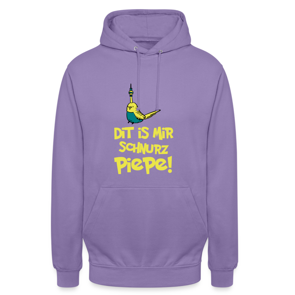 Schnurz Piepe mit Piep - Unisex Hoodie - Lavendel