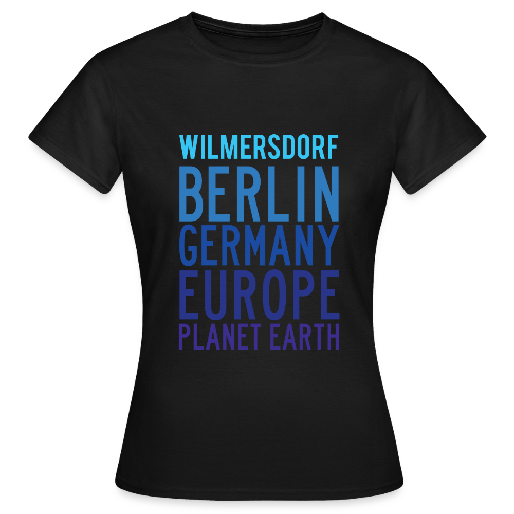 Wilmersdorf Planet Earth - Frauen Premium T-Shirt - Schwarz